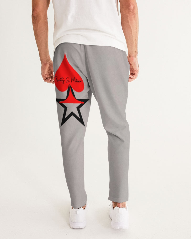 Light grey John 3:16 by Marvin Jeans and Trinity D Marvin Men's Joggers