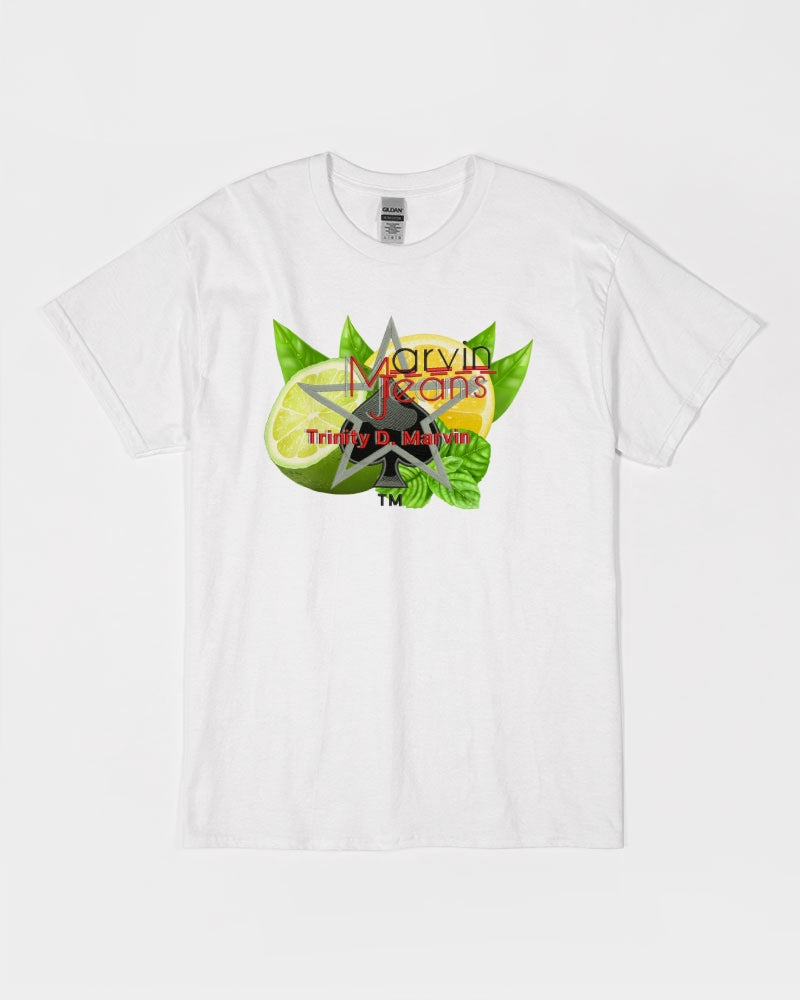 Lemon Lime all white by Marvin Jeans and Trinity D Marvin Unisex Ultra Cotton T-Shirt | Gildan