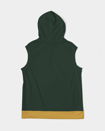 Dark green gold by Marvin Jeans and Trinity D Marvin Men's Premium Heavyweight Sleeveless Hoodie