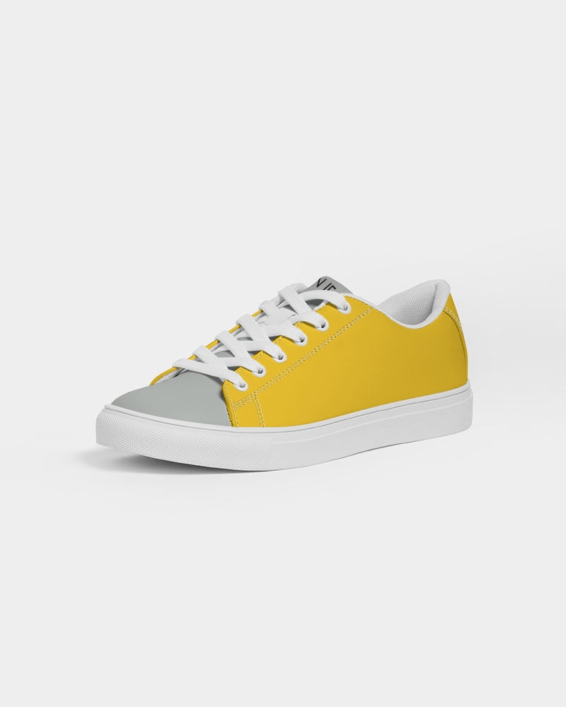 Yellow mixture Men's Faux-Leather Sneaker