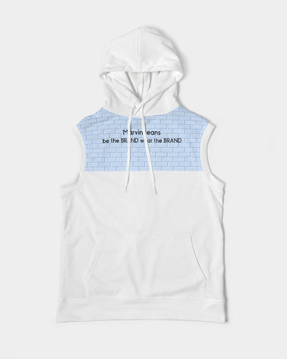 Baby blue brick Men's Premium Heavyweight Sleeveless Hoodie