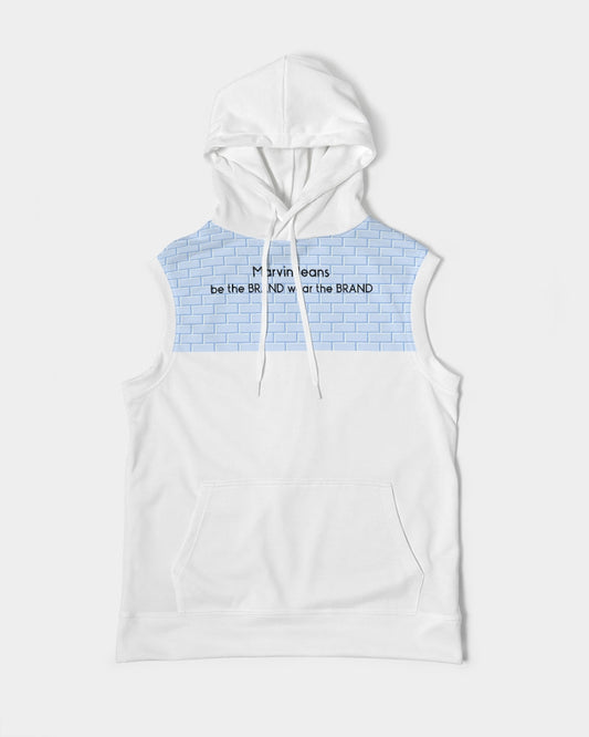 Baby blue brick Men's Premium Heavyweight Sleeveless Hoodie