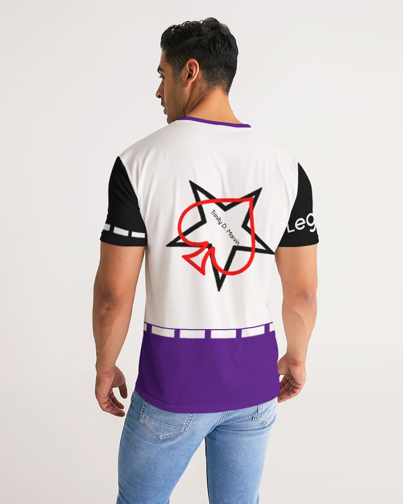Black and purple Trinity D. Marvin Men's Tee