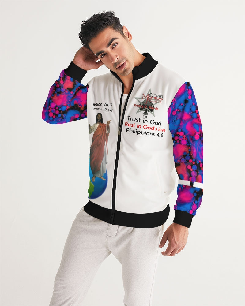 High tide in God we trust by Marvin Jeans and Trinity D Marvin Men's Track Jacket