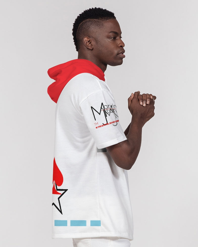 @the MARVIN JEANS company Men's Premium Heavyweight Short Sleeve Hoodie
