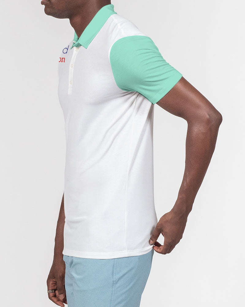 Beyond definition mint  Men's Slim Fit Short Sleeve Polo