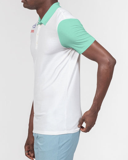 Beyond definition mint  Men's Slim Fit Short Sleeve Polo