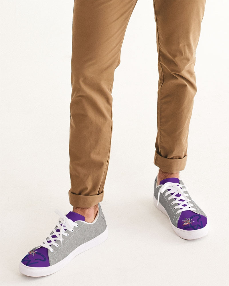 Purple cool grey BY MARVIN JEANS Men's Faux-Leather Sneaker