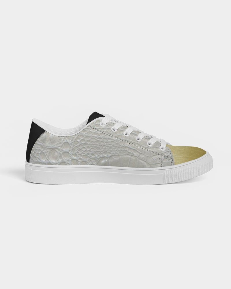 Gator white gold tip BY MARVIN JEANS Men's Faux-Leather Sneaker