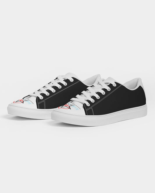 Black and white BY MARVIN JEANS Men's Faux-Leather Sneaker