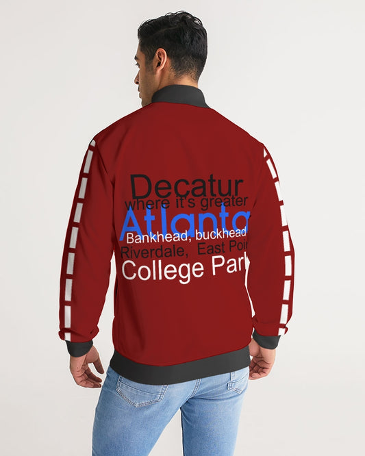 @tlanta Infinity BY MARVIN JEANS Men's Stripe-Sleeve Track Jacket