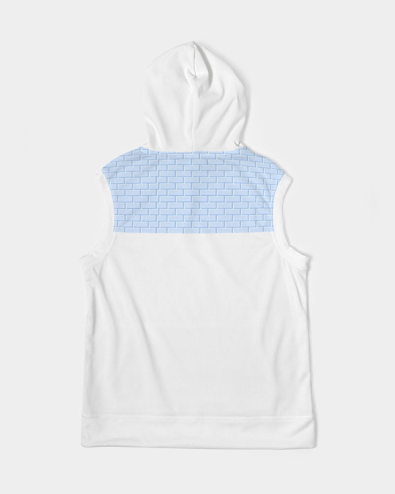 Baby blue brick Men's Premium Heavyweight Sleeveless Hoodie