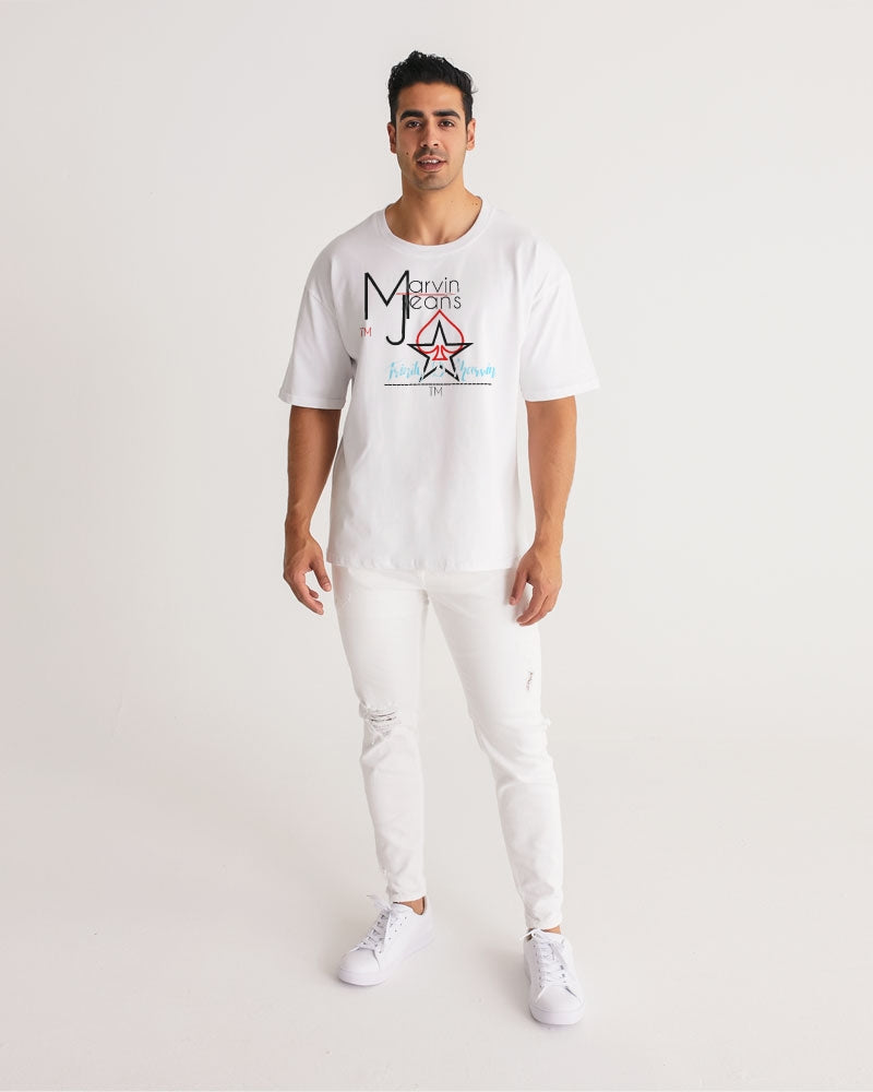 All White  Legacy by Marvin Jeans and Trinity D Marvin Men's Premium Heavyweight Tee