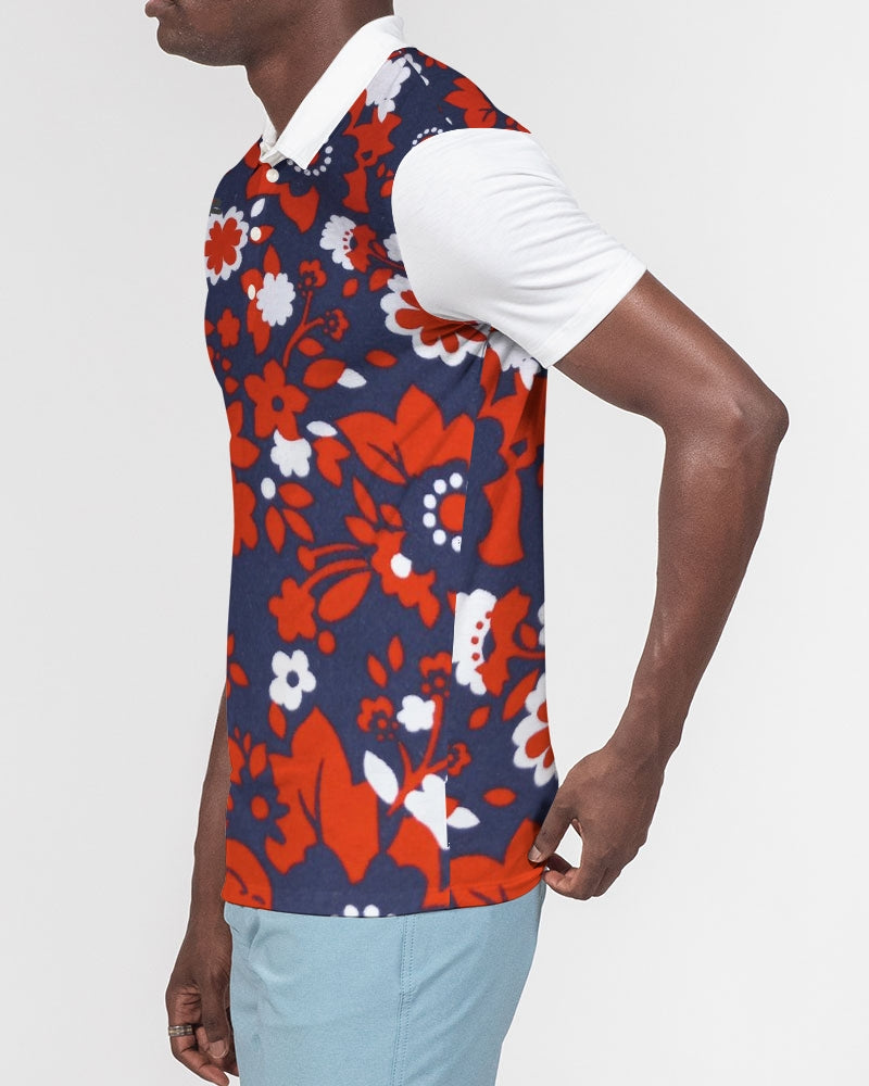 Rosemary by Marvin Jeans and Trinity D Marvin Men's Slim Fit Short Sleeve Polo