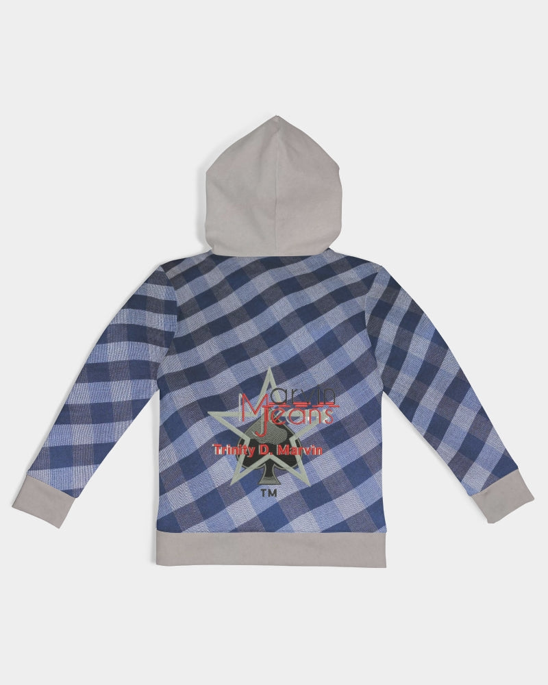 Blue strips by Marvin Jeans and Trinity D Marvin Kids Hoodie