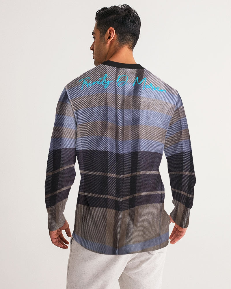 Fashion Icon 2 by Trinity D Marvin and Marvin Jeans  Men's Long Sleeve Sports Jersey