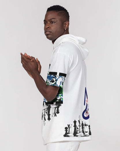 Wild splash chest board Men's Premium Heavyweight Short Sleeve Hoodie