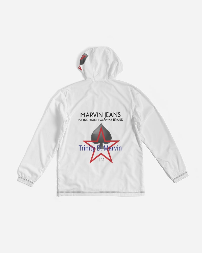 All White New-Legacy BY MARVIN JEANS Men's Windbreaker