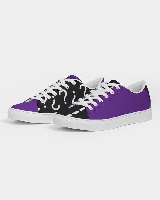 Black & purple mix Men's Faux-Leather Sneaker