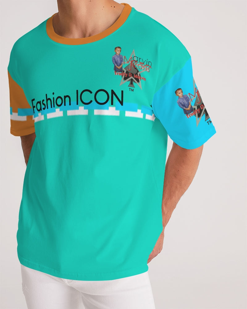 Color tide dark mint by Marvin Jeans and Trinity D Marvin Men's Premium Heavyweight Tee