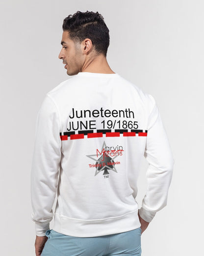 Gospel message freedom from sin BY MARVIN JEANS Men's Classic French Terry Crewneck Pullover