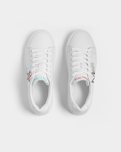 All white Legacy by Marvin Jeans and Trinity D Marvin Men's Faux-Leather Sneaker