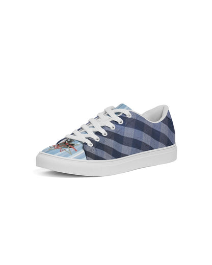 Blue stripes Mix by Marvin Jeans and Trinity D Marvin Men's Faux-Leather Sneaker