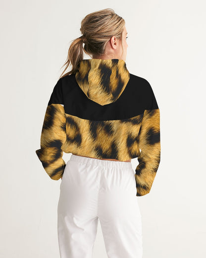 Leopard by Marvin Jeans Women's Cropped Windbreaker