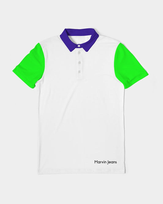 Blue collar BY MARVIN JEANS Men's Slim Fit Short Sleeve Polo