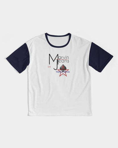 Navy Blue by Marvin Jeans and Trinity D Marvin Men's Premium Heavyweight Tee