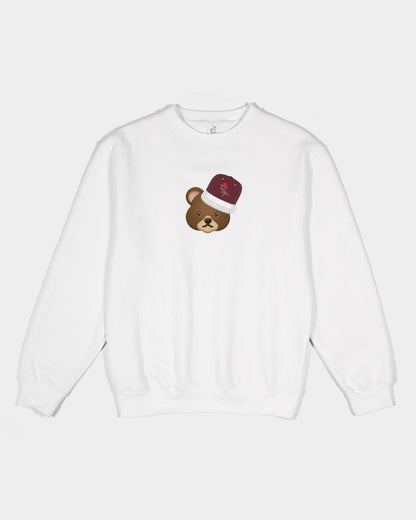 Bear cap all white by Marvin Jeans and Trinity D Marvin Unisex Premium Crewneck Sweatshirt | Lane Seven