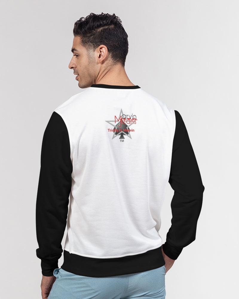 Sent from heaven by Marvin Jeans and Trinity D.Marvin Men's Classic French Terry Crewneck Pullover