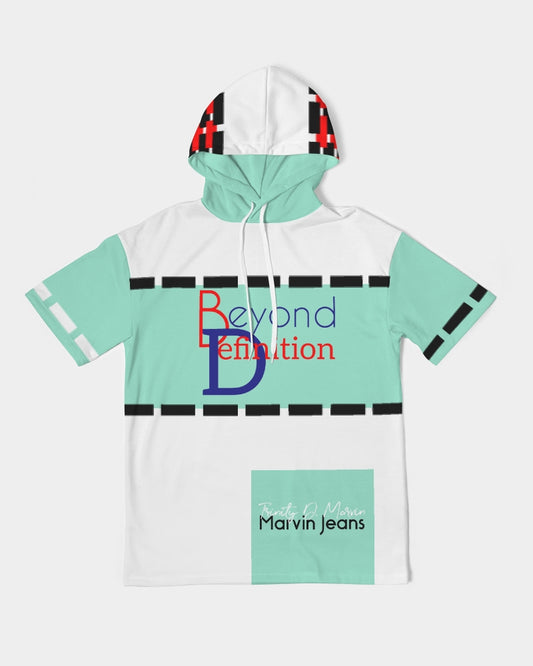 Beyond definition light mint by Marvin Jeans and Trinity D Marvin Men's Premium Heavyweight Short Sleeve Hoodie