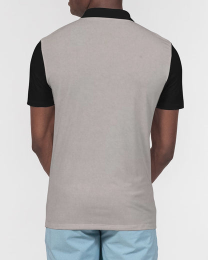 #John 3:16 light grey by Marvin Jeans and Trinity D Marvin Men's Slim Fit Short Sleeve Polo