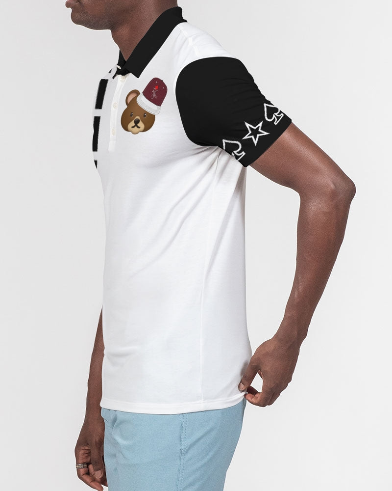 Bear cap black by Marvin Jeans and Trinity D Marvin Men's Slim Fit Short Sleeve Polo