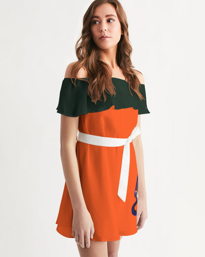Miami by Marvin Jeans and Trinity D Marvin Women's Off-Shoulder Dress
