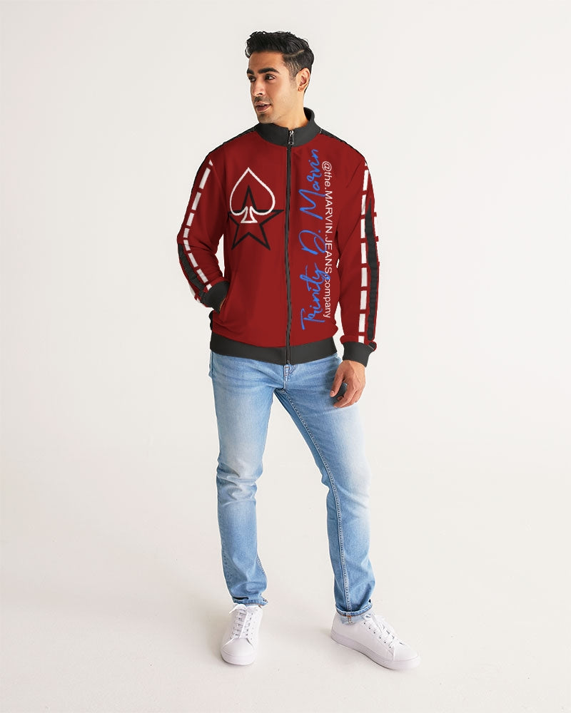 @tlanta Infinity BY MARVIN JEANS Men's Stripe-Sleeve Track Jacket