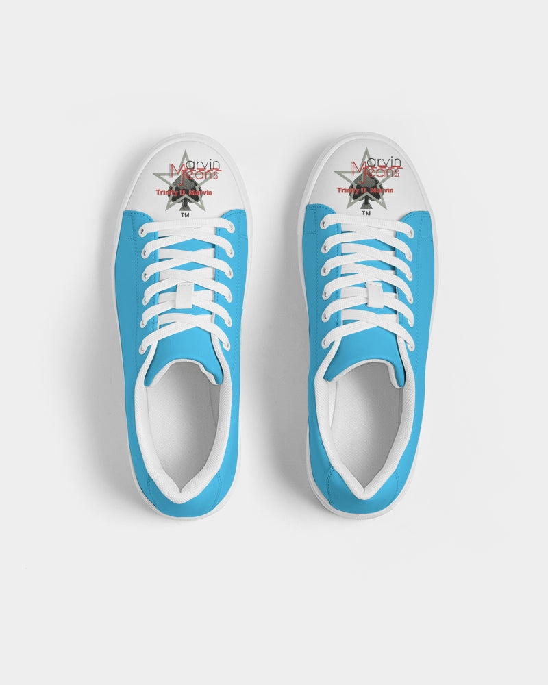 Loud blue by Marvin Jeans and Trinity D Marvin Men's Faux-Leather Sneaker
