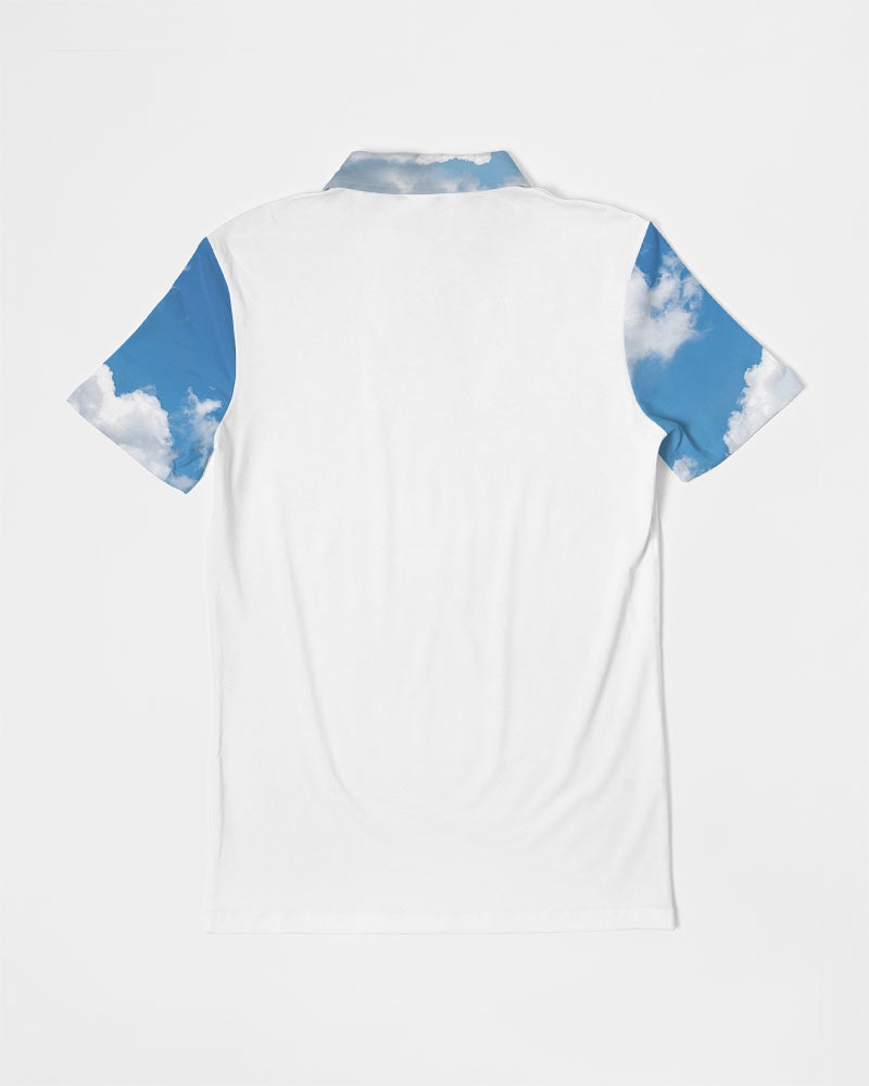 London Paris skydive BY MARVIN JEANS Men's Slim Fit Short Sleeve Polo