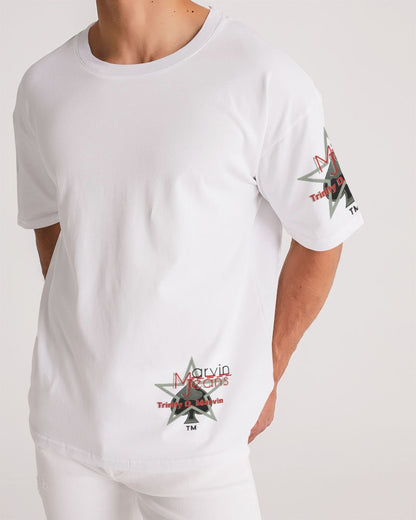 All white BY MARVIN JEANS Men's Premium Heavyweight Tee