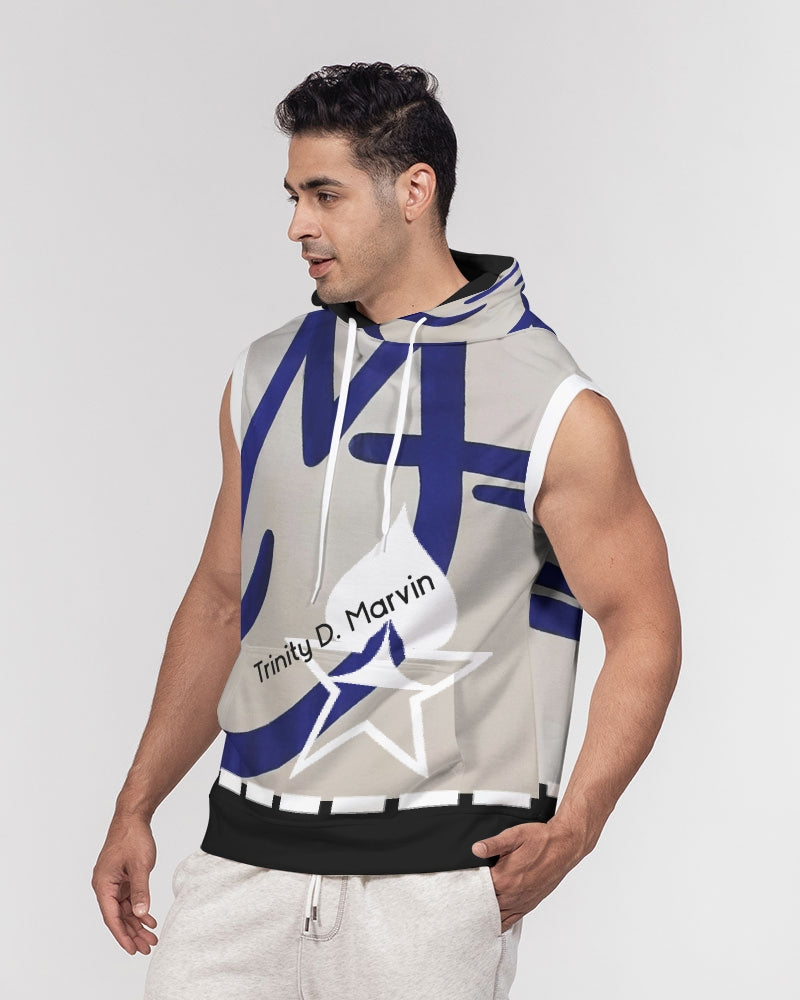Two logo's BY MARVIN JEANS Men's Premium Heavyweight Sleeveless Hoodie