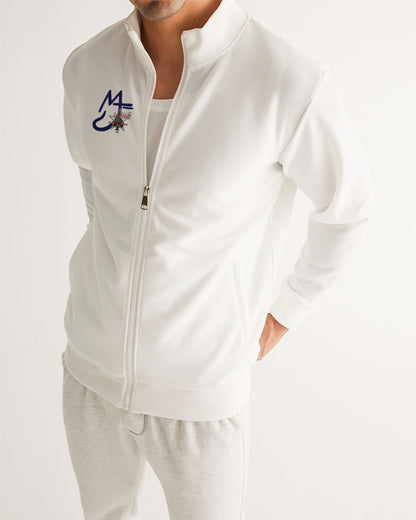 All white MJ by Marvin Jeans and Trinity D Marvin Men's Track Jacket