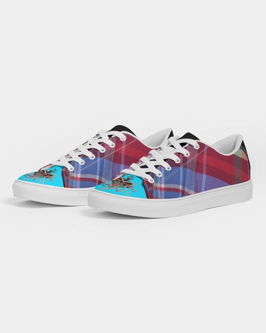 Glory plaids BY MARVIN JEANS Men's Faux-Leather Sneaker