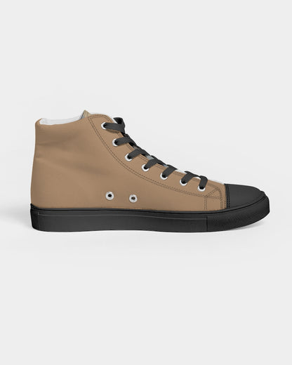 @plaids city Men's Hightop Canvas Shoe - Black