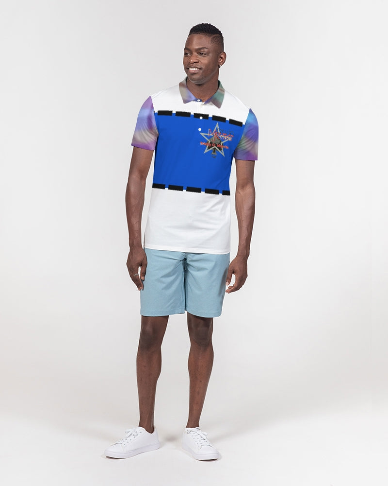 Faded remix by Marvin Jeans and Trinity D Marvin Men's Slim Fit Short Sleeve Polo