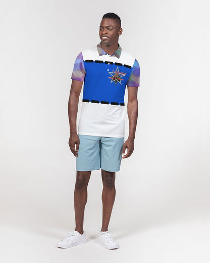 Faded remix by Marvin Jeans and Trinity D Marvin Men's Slim Fit Short Sleeve Polo
