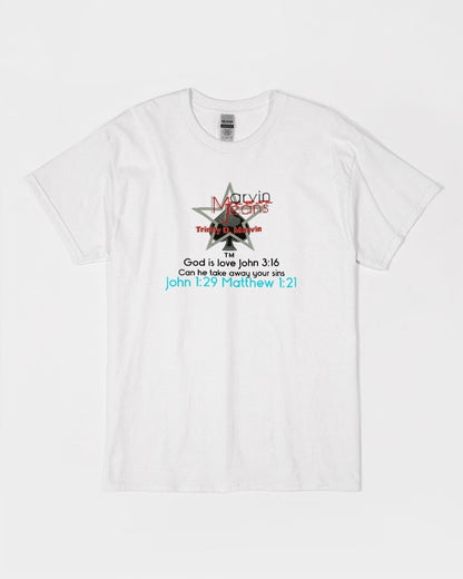 Gospel message God is love by Marvin Jeans and Trinity D Marvin Unisex Ultra Cotton T-Shirt | Gildan