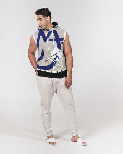 Two logo's BY MARVIN JEANS Men's Premium Heavyweight Sleeveless Hoodie