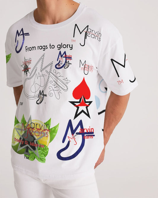 From rags to glory Logo's 2.0 by Marvin Jeans and Trinity D Marvin Men's Premium Heavyweight Tee