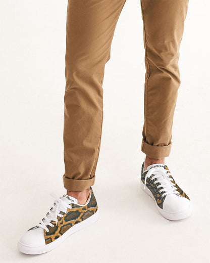 Calf print Men's Faux-Leather Sneaker